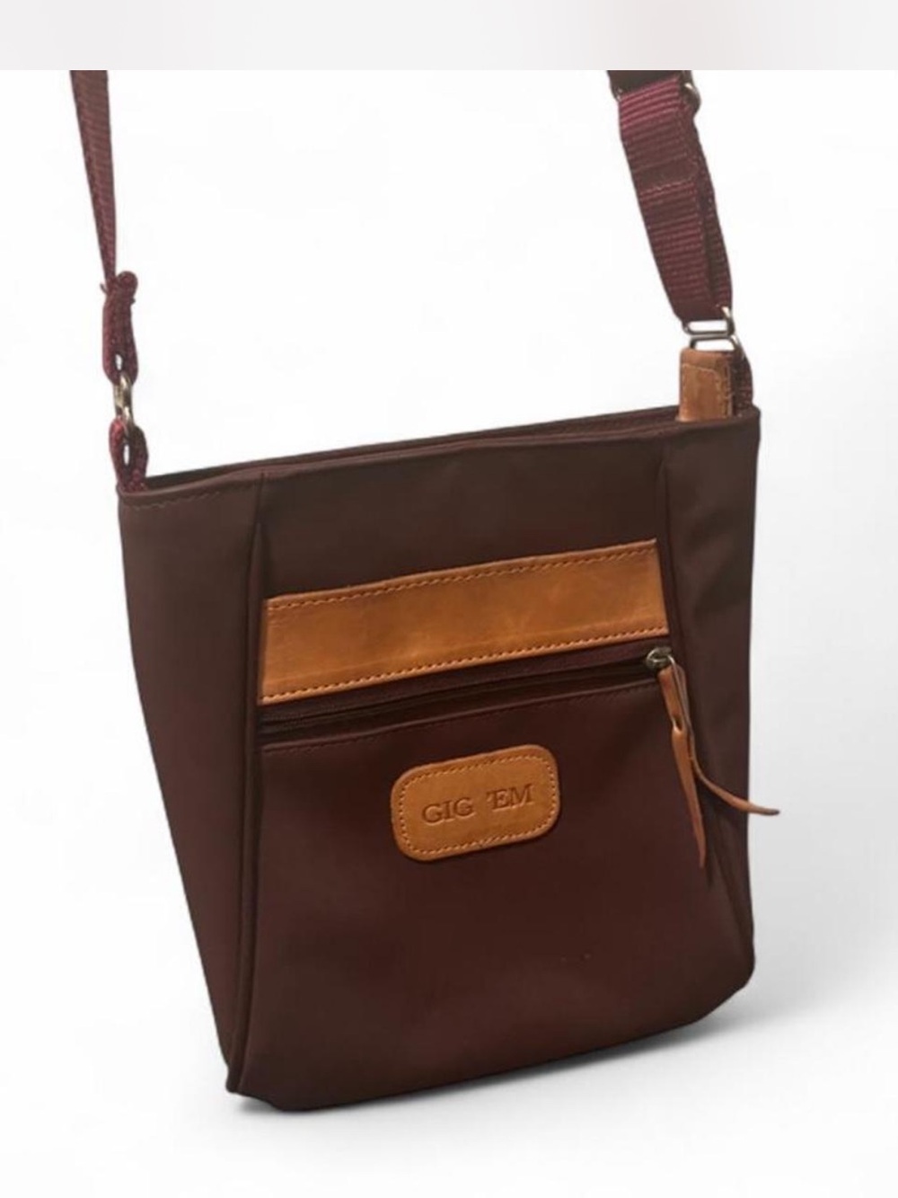 TEXAS A&M AGGIES GIG’EM JON HART CROSS BODY BAG